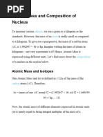 CBSE Class 12 Physics Chapter 13 Nuclei Revision Notes