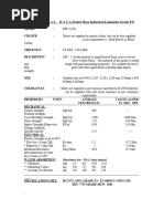 Technical Data (Fabric Base Industrial Laminates Grade F3)