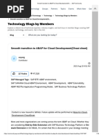 Smooth Transition To ABAP For Cloud Development (Ch... - SAP Community