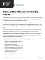 Rotator Cuff and Shoulder Conditioning Program - OrthoInfo - AAOS