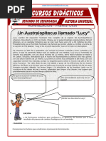 La Hominización y La Prehistoria para Segundo Grado de Secundaria