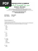 Asesmen Sumatif Akhir Semester Ganjil B. Inggris Kelas 10