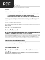 Newton's Laws of Motion