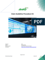 Claim Guideline 5.0 JINKO SOLAR