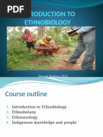 Lecture Note Ethnobiology