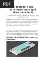 El Teclado y Sus Funciones