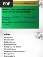 Preterm Pre-Labour Rupture of Membranes