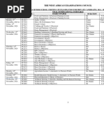 2024 2nd Series Waec-Gce Timetable