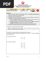 Informe para Garantizar El Nivel de Partida (GNP) Matrices y Determinantes