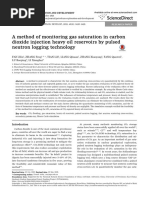 A Method of Monitoring Gas Saturation in Carbon Dioxide Injection Heavy Oil Reservoirs by Pulsed Neutron Logging Technology Jilin Lili Qixuan Unwie