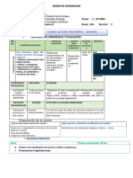 Sesión de Aprendizaje Leemos Textos Descriptivos