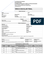 Histórico Escolar Final: Dados Pessoais