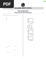 Thermodynamics Practice Sheet Aarambh NEET 2024