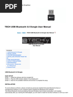 Usb Bluetooth 5 0 Dongle Manual