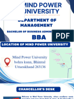 Mind Power University: Department of Management