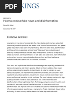 How To Combat Fake News and Disinformation