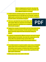 Conceptual Questions Physics Chapter Work and Energy