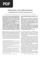 Patient Safety in The Clinical Laborator