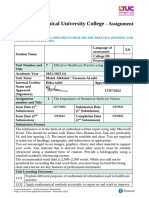 Effective Healthcare Practice Using Math Assignment-1 BTEC