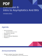 Discussion 6 - Intro To Asymptotics and Bits