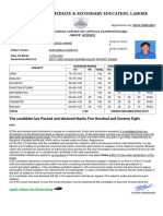 Board of Intermediate & Secondary Education, Lahore