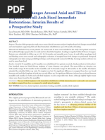 Francetti, 2010 - Implantes Inclinados Tem Boa Perfomance e Semelhante Aos Implantes Ratos em All On Four em Mandibula e Maxila