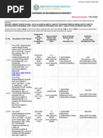 Statement of Encumbrance On Property