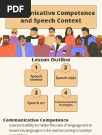 Communicative Competence and Speech Context-Handout