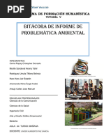 Bitácora de Estudio de Problemática. Tutoría V