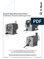 Prominent General Operating Instructions Solenoid Metering Pumps