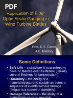 Application of Fiber Optic Strain Gaging in Wind