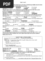 đề cương ôn tập giữa kì 1 form 2025