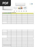 Hisense Inverter Specification Sheet 12-08-2022