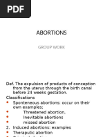 Abortions Grroup Work