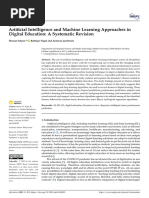 Information: Artificial Intelligence and Machine Learning Approaches in Digital Education: A Systematic Revision