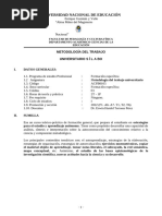 Metodología Del Trabajo Universitario - T6 (CENTRAL)