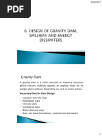 Design of Gravity Dam - Spillway and Energy Dissipaters-1