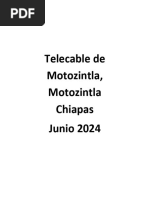 Telecable de Motozintla, Motozintla Chiapas - Junio 2024