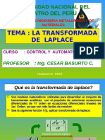 Transformada De. Laplace en La Modelacion Matematica Del Cotrol Automatico