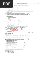 Answer-Past Paper Qs-Topic 10 Metals