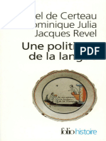 Michel de Certeau - Dominique Julia - Jacques Revel - Une Politique de La Langue-Gallimard (1975)