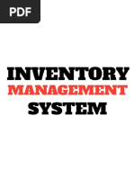 Inventory Management System (Ip Class 12)