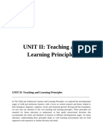 Teaching and Learning Principles