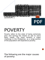 Major Issues Affecting The Poor and The Marginalized