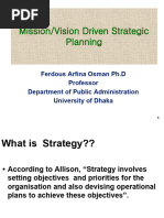 Mission/Vision Driven Strategic Planning