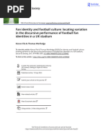 Fan Identity and Football Culture Locating Variation in The Discursive Performance of Football Fan Identities in A UK Stadium