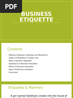 Business Etiquettes