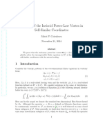 Stability of The Inviscid Power-Law Vortex in Self-Similar Coordinates