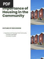 Importance of Housing in The Community