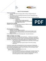 HOW TO TEACH READING Summary